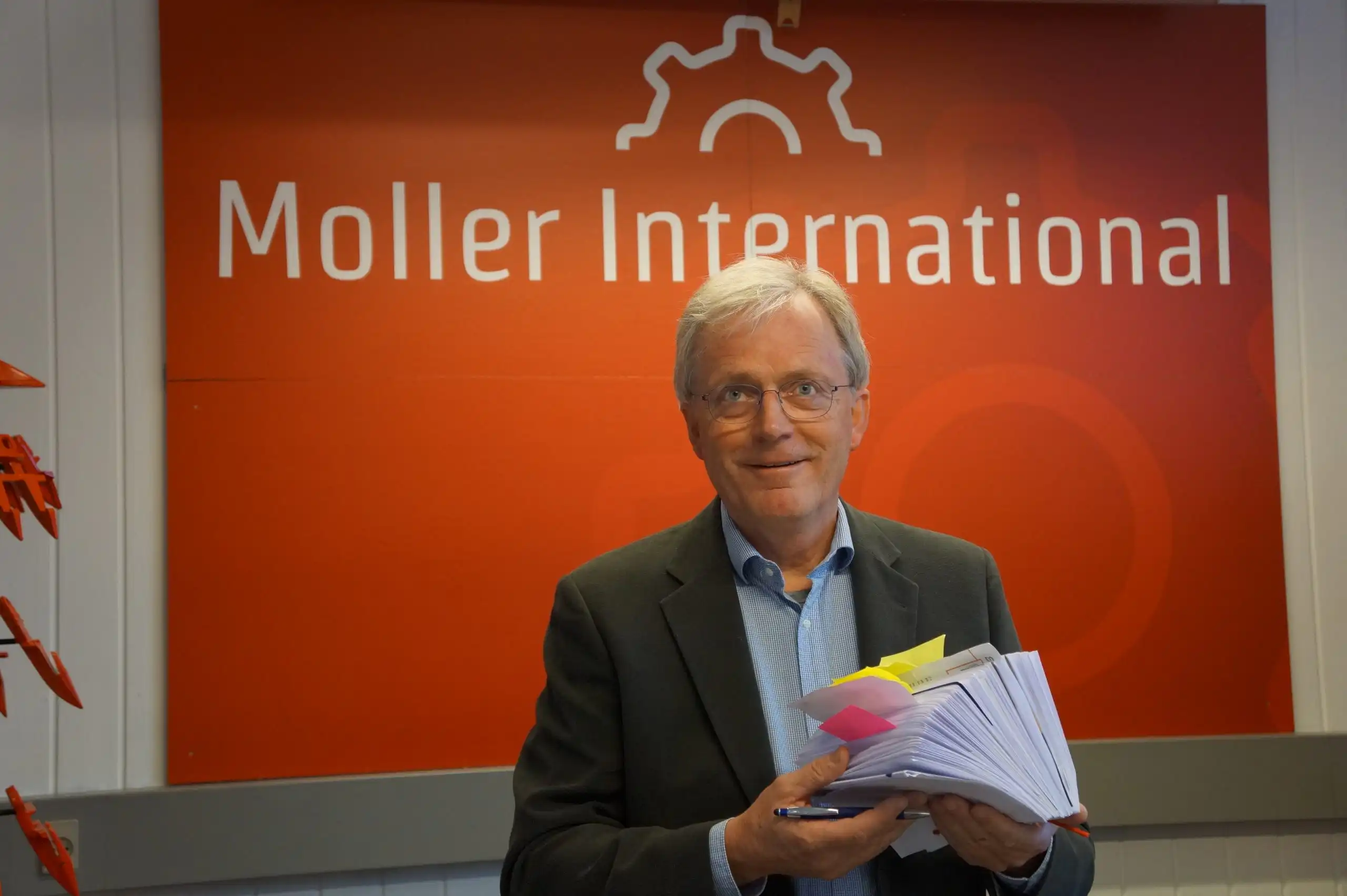 Per H. Møller at the Agritechnica stand