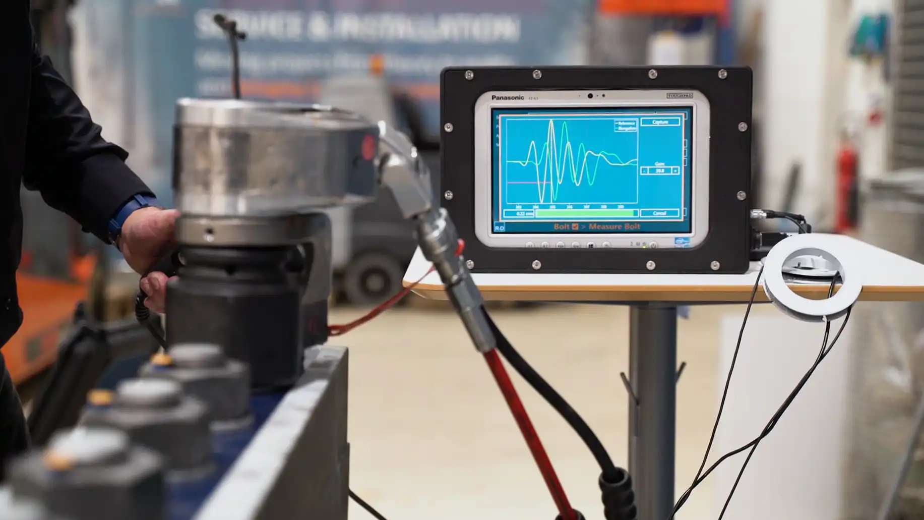 Patented and certified Bolt-Check system developed by R&D A/S offers accurate bolt tension measurements and traceability for wind turbines